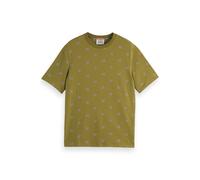 Scotch & Soda Mini All Over Print T-shirt Moss Green Talla: M | Camisetas con Decoración Impresa Outlet | Hombre | Verde