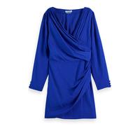 Scotch & Soda Mini Viscose Jacquard Wrap Dress Electric Blue Talla: 38 | Mini Vestidos Outlet | Mujer | Azul