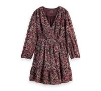 Scotch & Soda Mini Wrap Dress Shibori Floral Pink Talla: 40 | Mini Vestidos Outlet | Mujer | Rosa