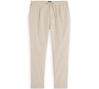 Scotch & Soda Morton - Cotton/wool Blend Twill Jogger Parchment Melange Talla: W28L32 | Pantalones Outlet | Hombre | Blanco
