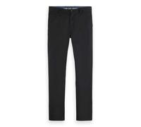 Scotch & Soda Core-MOTT-Stretch Cotton Chino Pantalones, Black, 34W x 34L Hombres