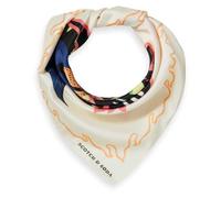 Scotch & Soda Nine lives print foulard, Bufanda Damen, Grey 075, One Size