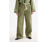 Scotch & Soda Noa High-rise Wide-leg Pull On Pant Oil Green Talla: M/32 | Pantalones Outlet | Mujer | Verde