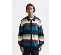 Scotch & Soda Open Structure Knitted Cardigan Navy Talla: M | Cárdigan Outlet | Hombre | Azul