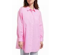 Scotch & Soda Oversized Poplin Shirt In Fluo Pink /white Stripe Combo S Talla: 34 | Camisas Outlet | Mujer | Rosa