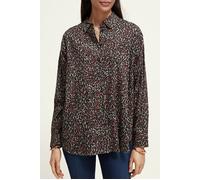 Scotch & Soda Oversized Shirt With Print Creatures Of The Night Field Gree Talla: 36 | Outlet | Mujer | Negro