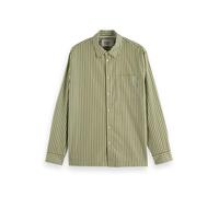 Scotch & Soda Poplin Shirt, Camisa, Hombre, Calla Green Stripe, XXL