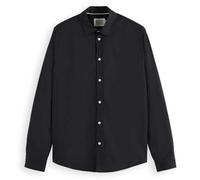 Scotch & Soda Poplin Shirt, Camisa, Hombre, Nero, XXL
