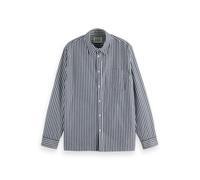 Scotch & Soda Striped Relaxed-fit Poplin Shirt Sky Captain Stripes Talla: M | Camisas Casuales Outlet | Hombre