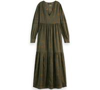 Scotch & Soda Printed Modal Maxi Dress Mystic Sky Olive Talla: 40 | Vestidos Midi Outlet | Mujer | Verde