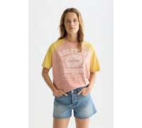Scotch & Soda Raglan Artwork Loose-fit T-shirt Canyon Clay Talla: XS | Camisetas de Seda Outlet | Mujer