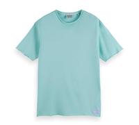 Scotch & Soda Raw Edge Relaxed-Fit T-Shirt, Camiseta Hombre, Sea Blue, S
