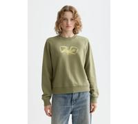 Scotch & Soda Regular Fit Chest Artwork Sweater Oil Green Talla: L | Sudaderas con Capucha Outlet | Mujer | Verde