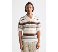 Scotch & Soda Regular-fit Knitted Striped Polo Plaza Taupe Stripe Talla: XL | Polos Outlet | Hombre | Negro
