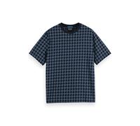 Scotch & Soda Regular Fit Mini All Over Print T-shirt Night Geo Flower Talla: S | Camisetas con Decoración Impresa Outlet | Hombre | Negro