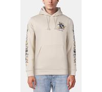 Scotch & Soda Relaxed Fit Fleece Graphic Hoodie Parchment Talla: XL | Sudaderas con Capucha Outlet | Hombre | Blanco