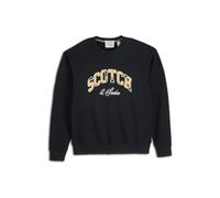 Scotch & Soda Relaxed Fit Graphic Fleece Crew Black/red Talla: S | Jerséis Outlet | Hombre | Negro