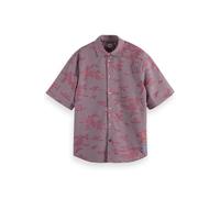 Scotch & Soda Relaxed Fit Minimal Burn Out Check Shirt Blue Red Check Talla: XL | Camisas Casuales Outlet | Hombre | Azul