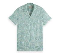 Scotch & Soda Relaxed-Fit SS Shirt, Camiseta Hombre, Luna Ditsy Green AOP, XL