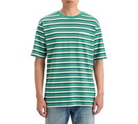 Scotch & Soda Relaxed Fit Structure Stripe T-shirt Green White Multi Strip Talla: L | Camisetas con Decoración Impresa Outlet | Hombre | Verde