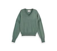 Scotch & Soda Relaxed-Fit V-Neck Pullover, Suéter Mujer, Park Green Melange, XL