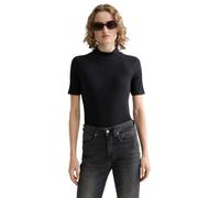 Scotch & Soda Rib Mock Neck, Camiseta Mujer, Black 01, S