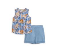 Scotch & Soda S&s Big Girls 2pc Top & Denim Short Set Blue/grey Talla: M | Camisas Outlet | Unisex | Azul