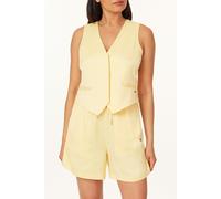 Scotch & Soda Satin Hidden Placket Vest Golden Haze Talla: M | Chaquetas Outlet | Mujer | Amarillo