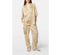 Scotch & Soda Satin Printed Short Sleeve Shirt Abstract Sun Sand Talla: 38 | Camisas Outlet | Mujer | Marrón