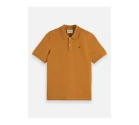 Scotch & Soda Seasonal Core Pique Chest Logo Polo Medium Brown Talla: L | Camisetas Básicas Outlet | Hombre | Marrón