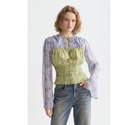 Scotch & Soda Smocked Waist Top Dancer Lavender Talla: 38 | Manga Larga Outlet | Mujer