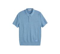 Scotch & Soda Ss Neps Texture Stitch Polo Sweater Sky/pewter Talla: S | Jerséis Outlet | Hombre