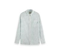 Scotch & Soda Striped Cotton-voile Shirt White / Blue Green Stripe Talla: XXL | Camisas de Trabajo Outlet | Hombre | Blanco
