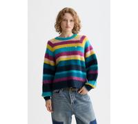 Scotch & Soda Striped Oversized Pullover El Cosmico Stripe Deep Lagoon Talla: XS | Sudaderas con Capucha Outlet | Mujer