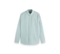 Scotch & Soda Striped Regular-fit Oxford Shirt Agate Green Stripe Talla: S | Camisas de Trabajo Outlet | Hombre | Verde