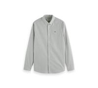 Scotch & Soda Striped Regular-fit Oxford Shirt Thyme Stripe Talla: M | Camisas Casuales Outlet | Hombre