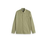 Scotch & Soda Striped Relaxed-fit Poplin Shirt Calla Green Stripe Talla: XXL | Camisas Casuales Outlet | Hombre | Verde