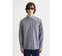 Scotch & Soda Striped Relaxed-fit Poplin Shirt Sky Captain Stripes Talla: L | Camisas Casuales Outlet | Hombre