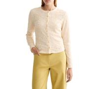 Scotch & Soda Structured Button Up Long Sleeve T-Shirt Camiseta, Ponche de Huevo U137, M para Mujer