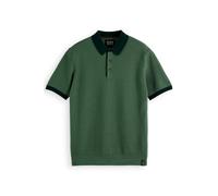 Scotch & Soda Knitted Polo Shirt Camisa de Polo Hombre, Sage Green, S