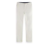 Scotch & Soda Core-Stuart-Stretch Cotton Chino Pantalones, Off White, 28W x 30L para Hombre