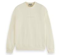 Scotch & Soda Core-Logo Front Chest Sweatshirt Sudadera, Off White, M para Hombre
