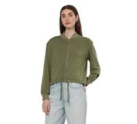 Scotch & Soda Tencel Jersey Bomber Sudadera, Washed Military, S Mujeres