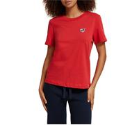 Scotch & Soda The Free Spirit Peace Bird Regular Fit T-shirt Amp Red Talla: S | Camisetas Outlet | Mujer | Rojo