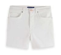 Scotch & Soda The Ray Denim Shorts, Pantalones Cortos Mujer, White, 25W