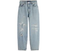 Scotch & Soda The Tide Balloon Fit Jeans - Story Repair Talla: W27L32 | Vaqueros Rectos Outlet | Mujer |