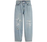 Scotch & Soda The Tide Balloon Fit Jeans - Story Repair Talla: W32L32 | Vaqueros Rectos Outlet | Mujer |