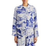 Scotch & Soda Utility Fluid Shirt Journey Of The Free Mind Blue Talla: 42 | Camisas Outlet | Mujer | Azul