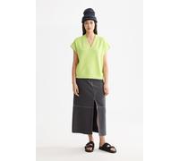 Scotch & Soda V-neck Sleeveless Modal Sweatshirt Green Glow Talla: M | Sudaderas con Capucha Outlet | Mujer | Verde
