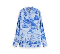 Scotch & Soda Viscose Printed Relaxed Fit Shirt Journey Of The Free Mind B Talla: 40 | Camisas Outlet | Mujer |